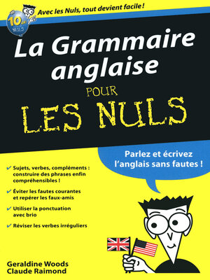 cover image of La grammaire anglaise poche pour les nuls